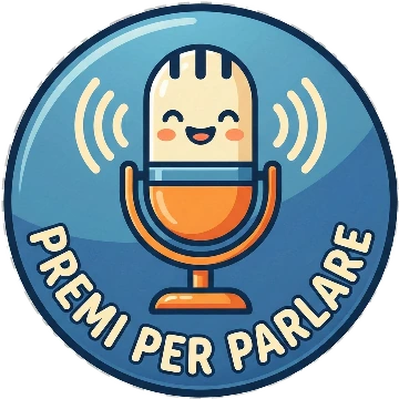La mascotte di Dimmi Tutto, un microfono sorridente